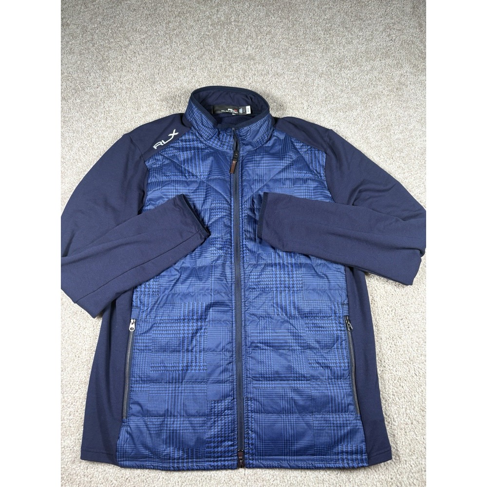 Ralph Lauren RLX Men's Golf Hybrid Wool Blend Jacket Navy Size Large